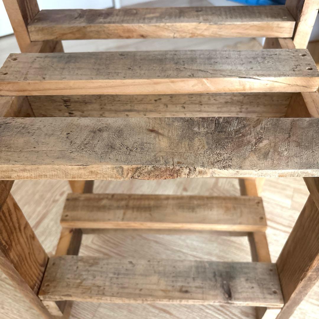 リサイクルウッド 木製シェルフ 無垢 天然木 アンティーク