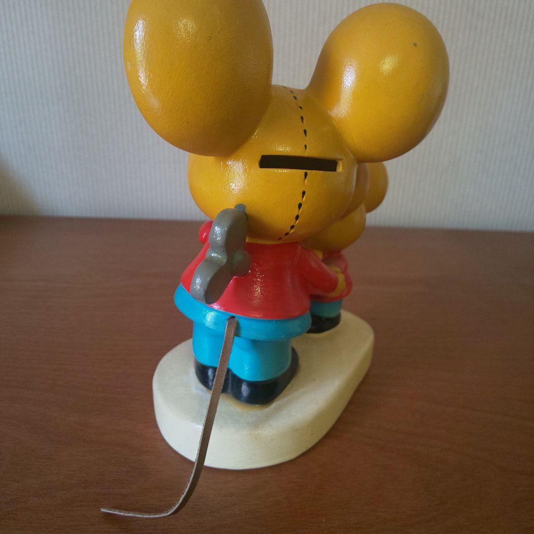 【昭和レトロ】1975年頃「親子ねずみの不思議な旅」貯金箱Sanrio 当時物