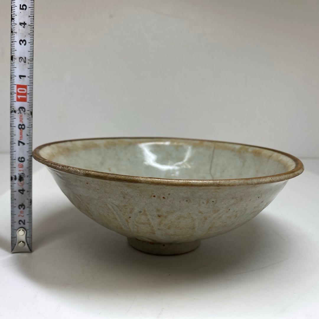 中国宋時代　青白磁鉢　幅約17.3㎝　東さ7-0616②