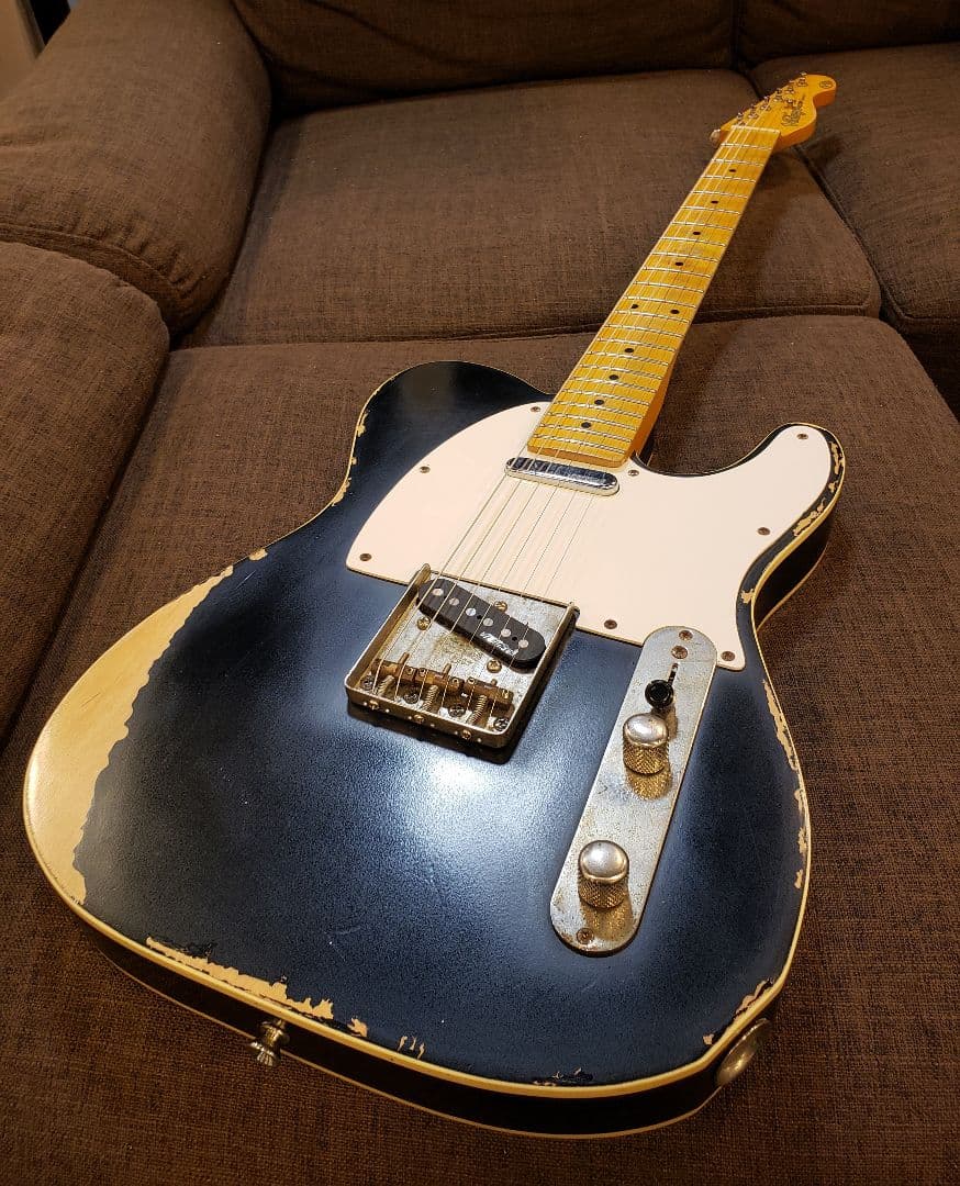 ヴィンテージ風エレキギター ブラック Vintage Icon V59