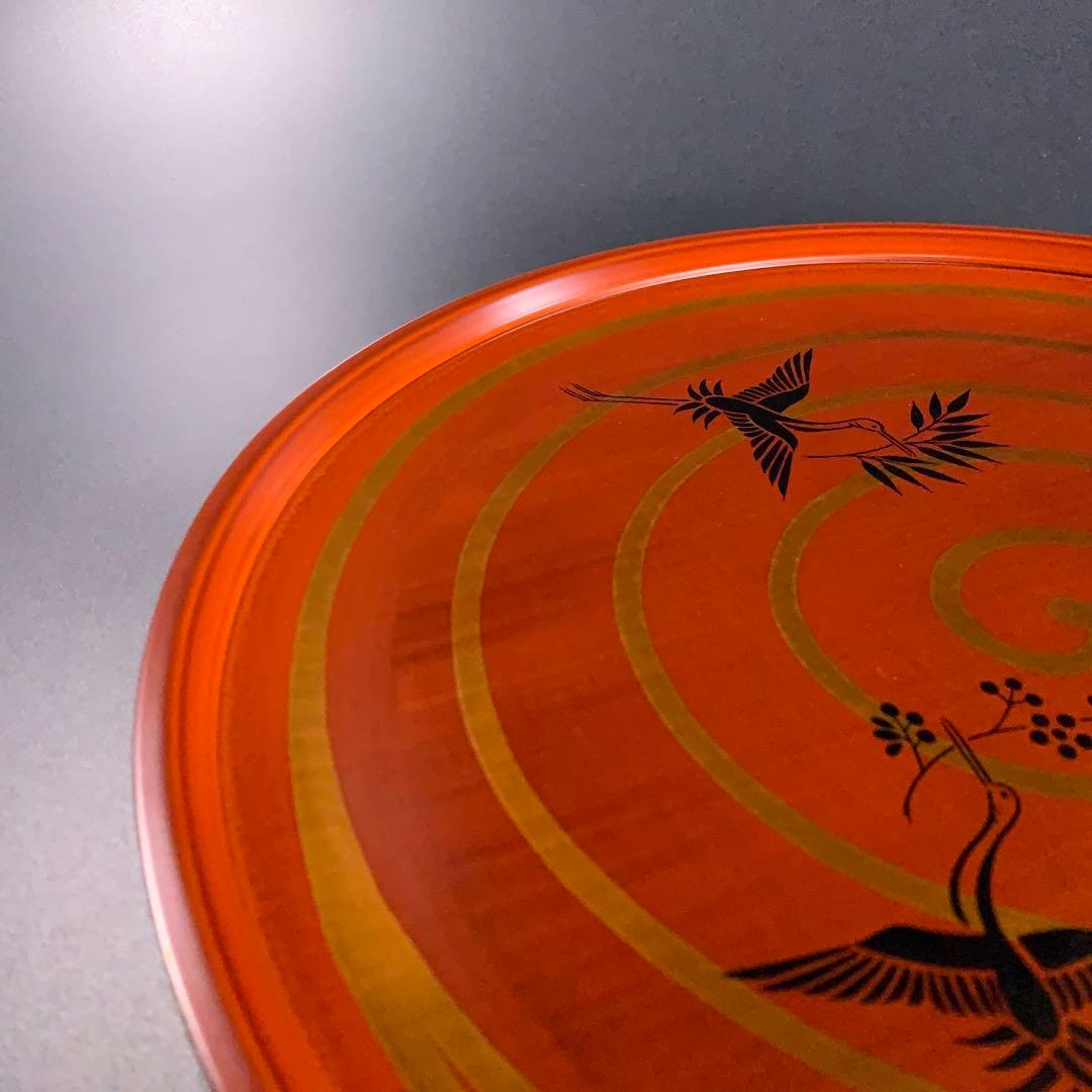 【茶道具】三千家好写　三和盆　川瀬表完　漆塗　R0722