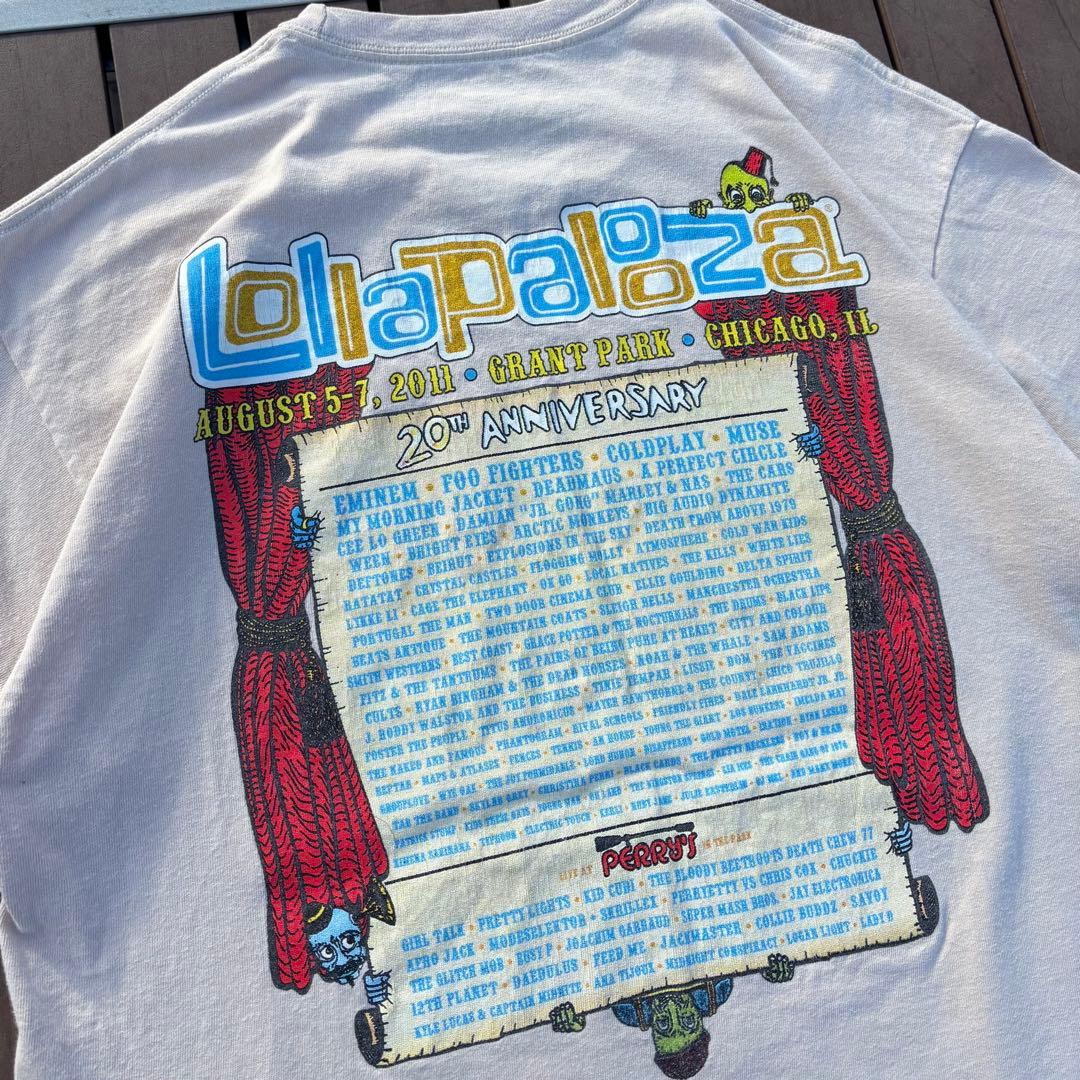 LOLLAPALOOZA festival 2011 tシャツ ロラパルーザ