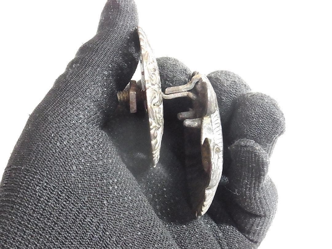 イギリス アンティーク家具用 引き手 6個 ヴィクトリアン様式 装飾金具 パーツ