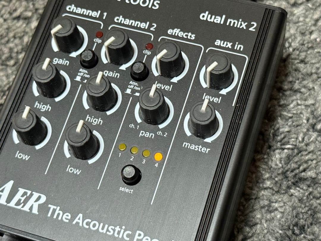 ［リュウ］【アコギ DIプリアンプ】AER dual mix 2