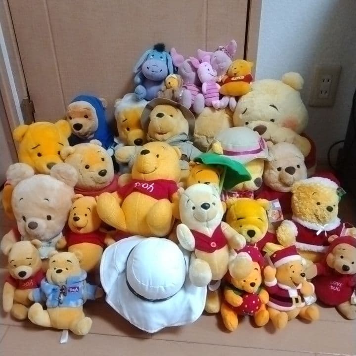 くまのプーさんぬいぐるみ　まとめ売り27点パペット ストア多数レトロアミューズ