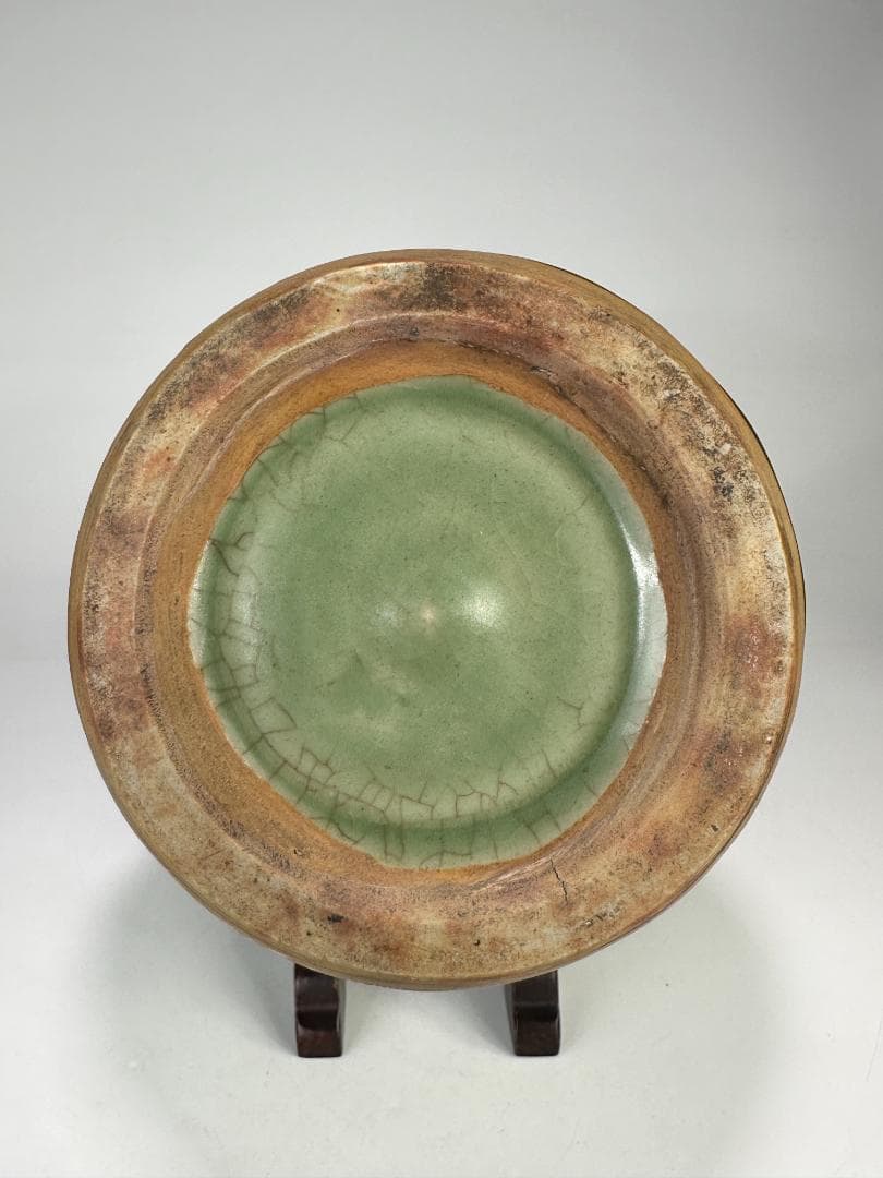 中国美術　龍泉窯　天龍寺　青磁　七官　花瓶　花器　時代　古物　唐物　明時代？