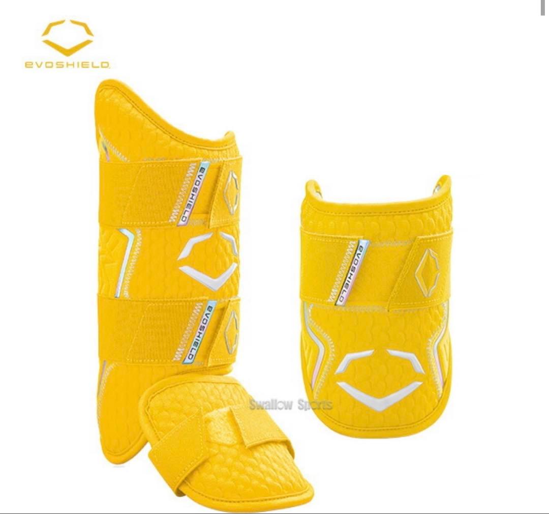 F*d様 エボシールド　エルボーガード　フットガード　イエロー　左打者