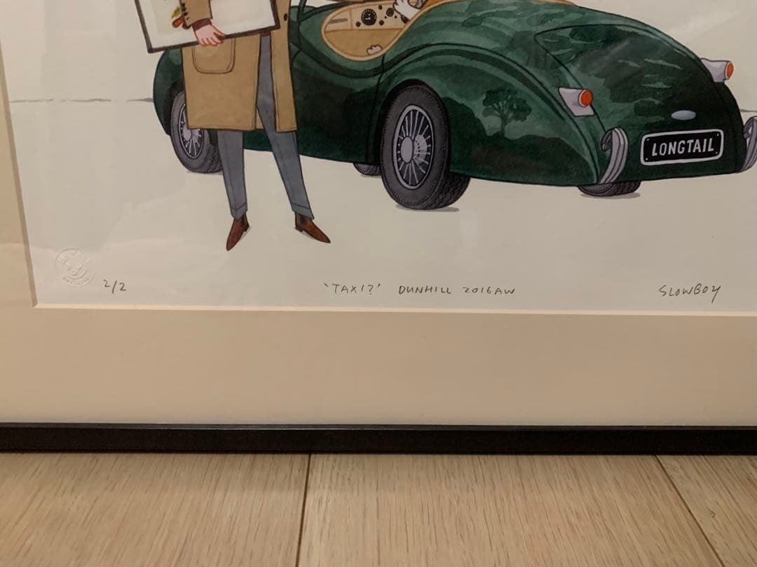 Mr. Slowboy dunhill額装ジグレーイラスト限定2点シリアルNo2
