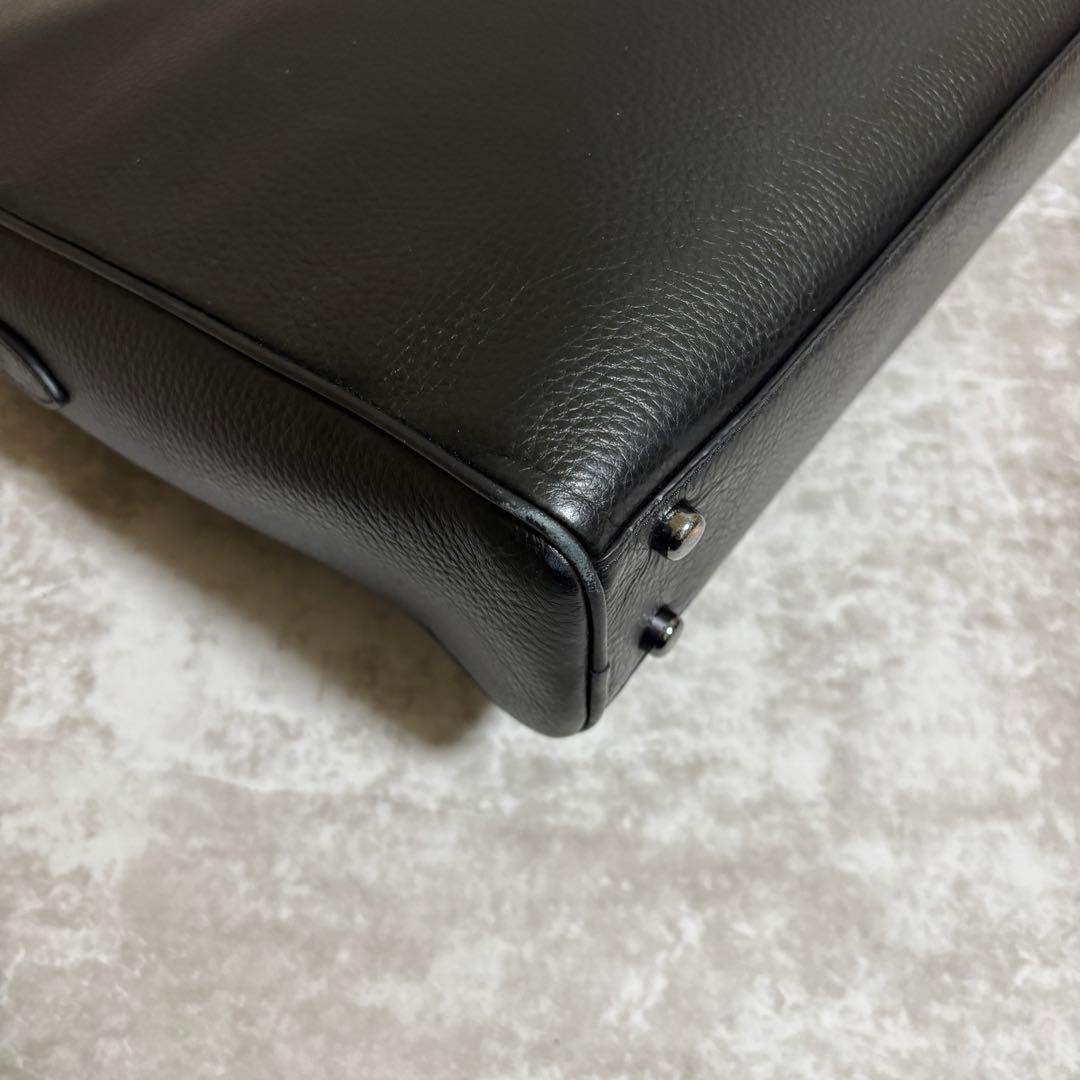 H255 美品✨COACH コーチ　ビジネスバッグ　ハンドバッグ　オールレザー