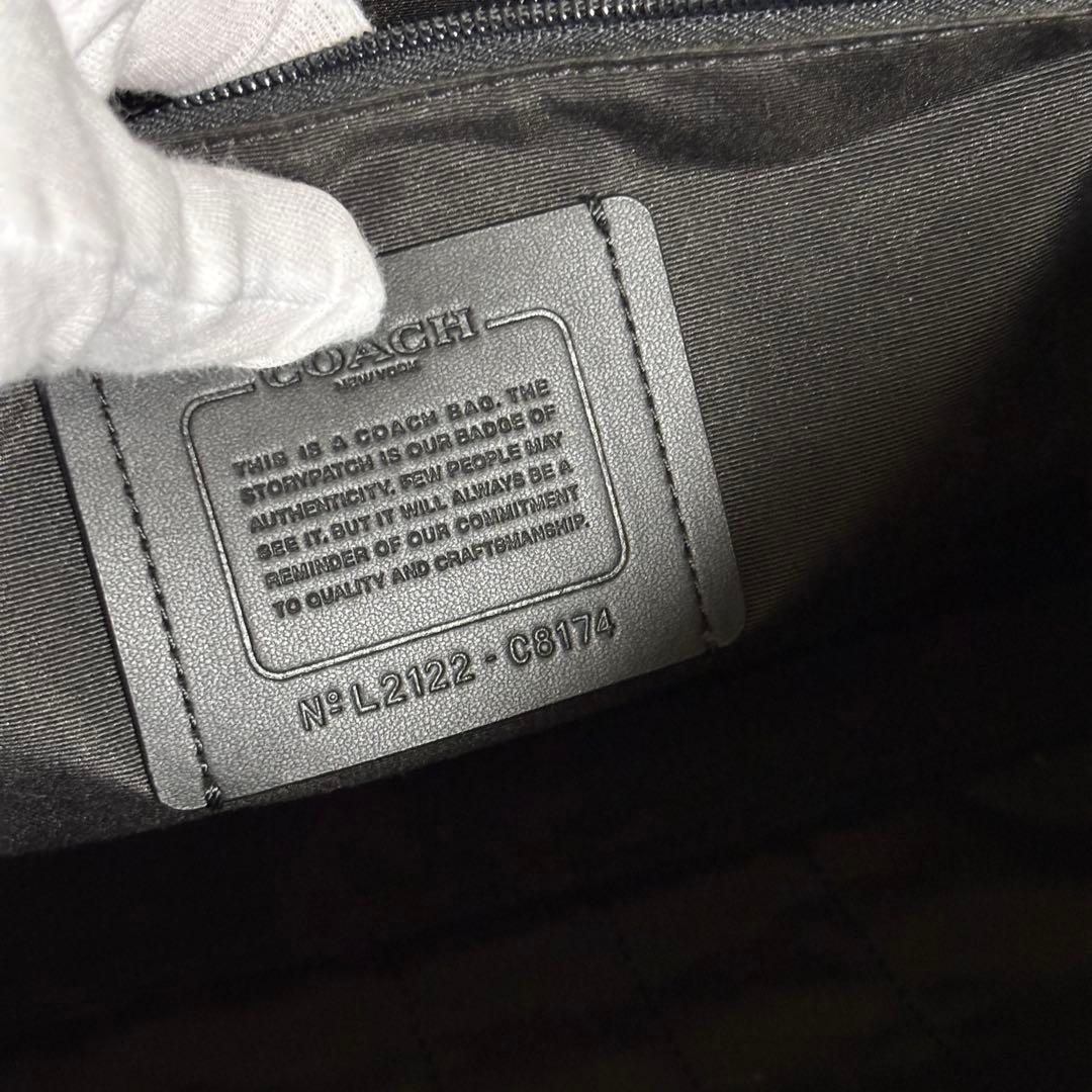 H255 美品✨COACH コーチ　ビジネスバッグ　ハンドバッグ　オールレザー