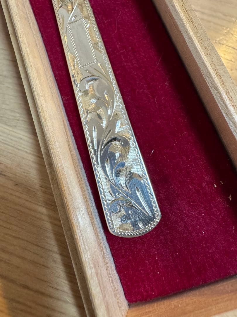 未使用保管品 銀製ペーパーナイフ ハサミセット シルバー silver 925