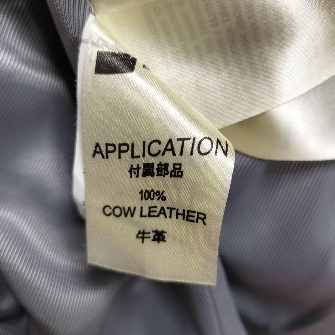 DIESEL シングルライダース ジャケット S　ウール 切替 スタジャン 牛革