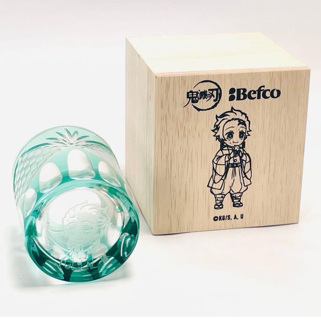 【限定非売品】 鬼滅の刃 炭治郎モデル 江戸切子 グラス コップ Befco