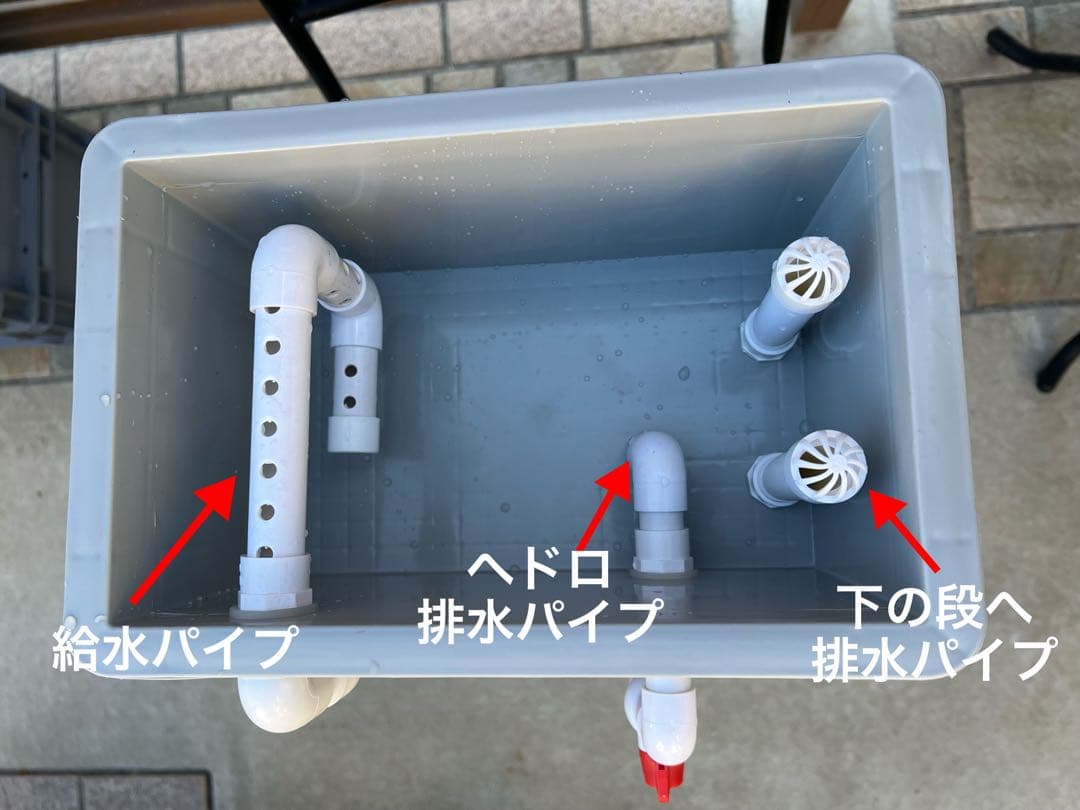 25w水中ポンプ付き　沈殿物理生物一体型濾過槽　アクアリウム外部式水槽濾過装置器
