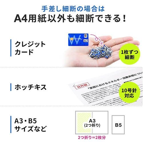 業務用シュレッダー 自動給紙110枚 マイクロカット　EZ4-PSD061