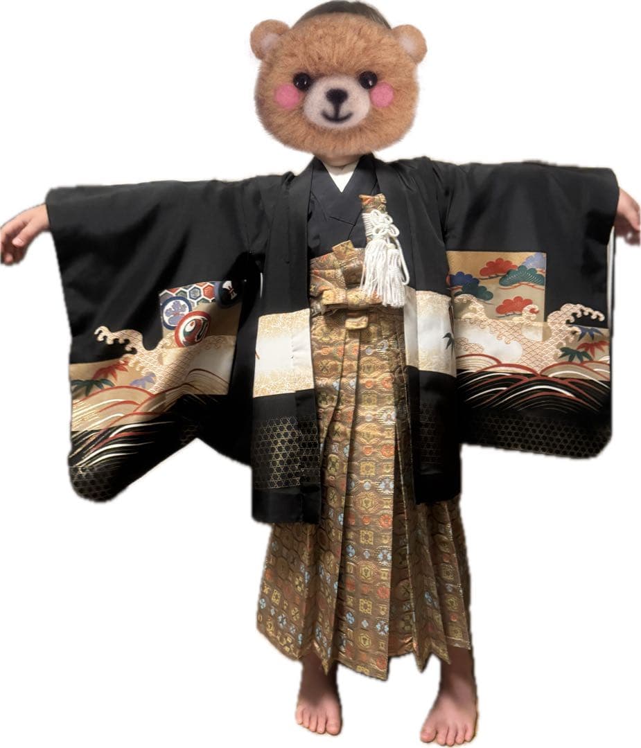 【翌日発送‼︎】七五三 5歳 絵羽織袴セット