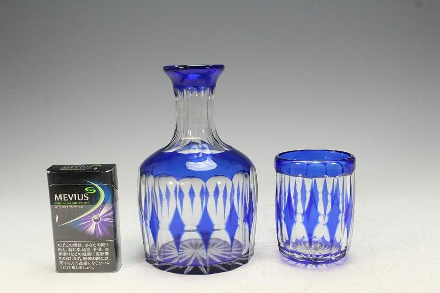 アンティーク カットガラス ウォーターセット 未使用(K-XA909)