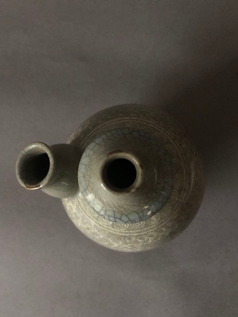 中国骨董　高麗青磁　壺　水差し　アンティーク