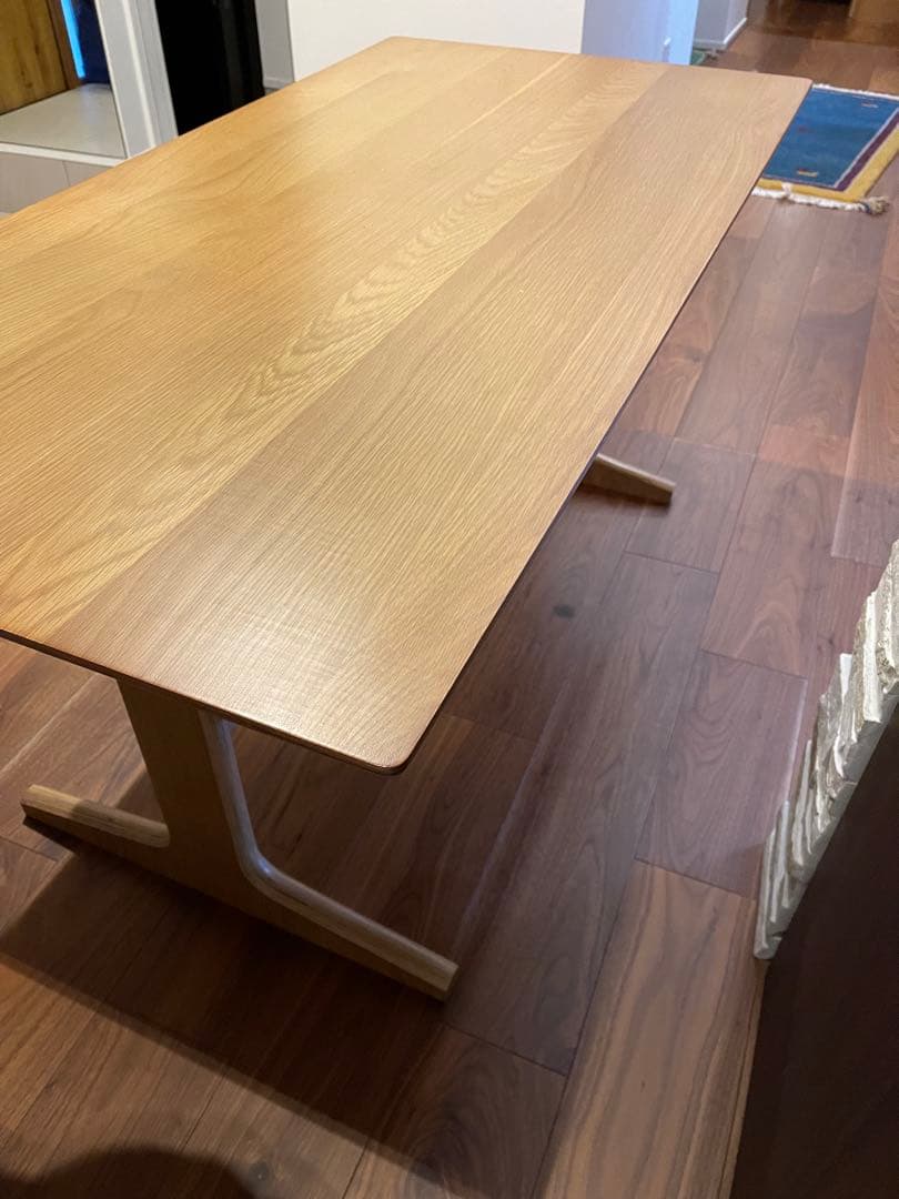 無印良品　ダイニングテーブル ナチュラル シンプル リビングテーブル　完成品