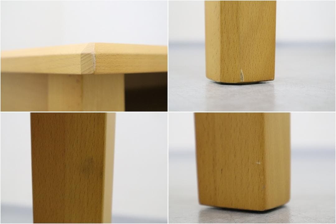 ウニコ GRIFU グリフ ダイニング テーブル メラミン天板 ビーチ材 収納付