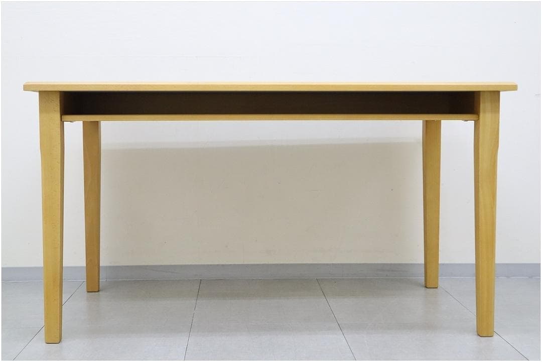 ウニコ GRIFU グリフ ダイニング テーブル メラミン天板 ビーチ材 収納付