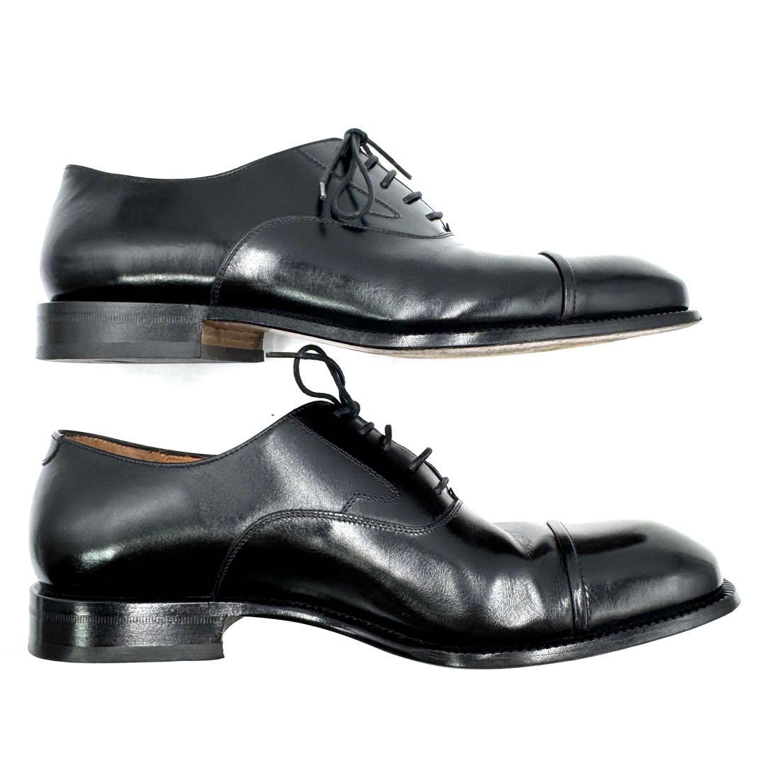 【美品】Ferragamo ドレスシューズ ストレートチップ ブラック 26㎝