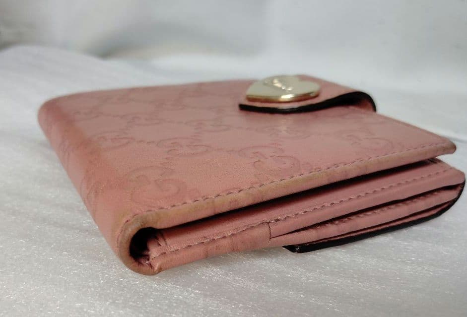 ばつまるグッチ 二つ折り財布 グッチシマ 203549 2184