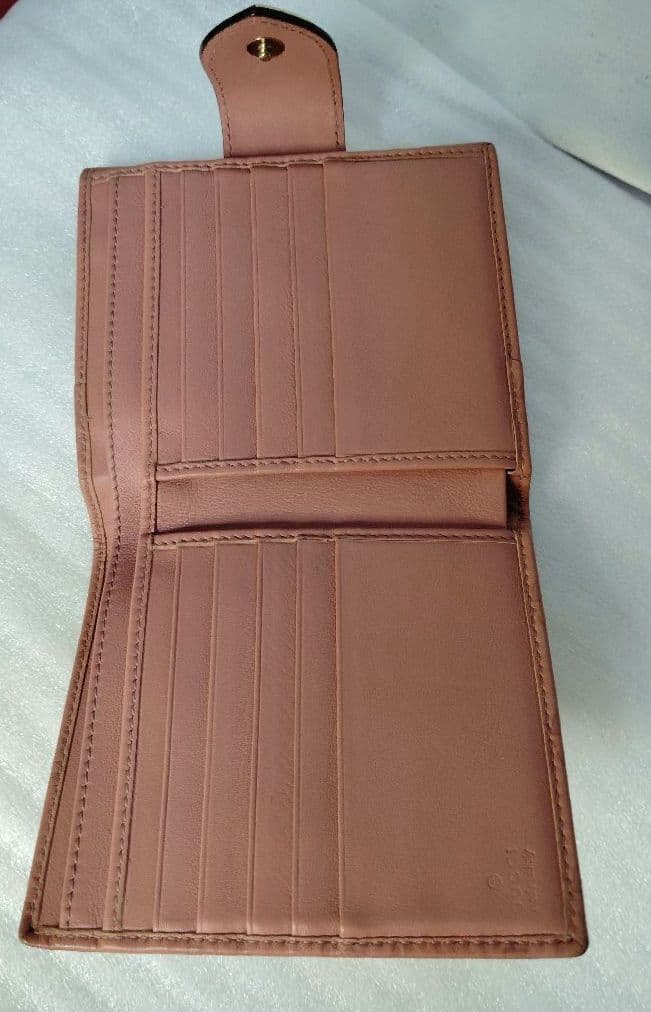 ばつまるグッチ 二つ折り財布 グッチシマ 203549 2184