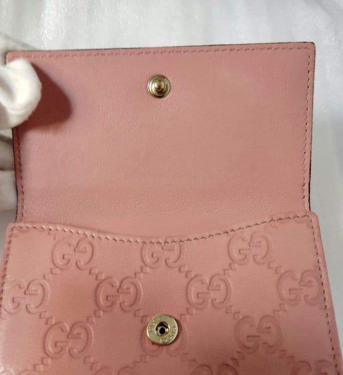 ばつまるグッチ 二つ折り財布 グッチシマ 203549 2184