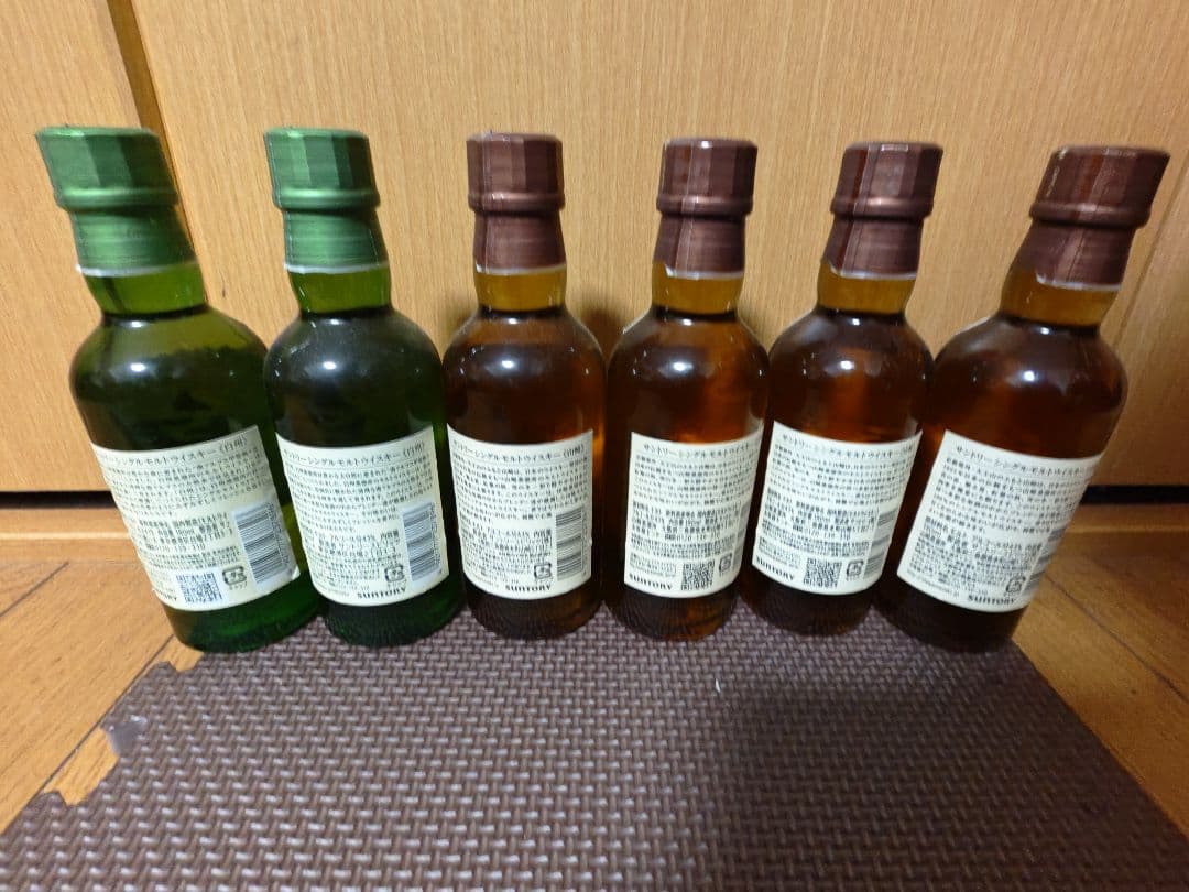 サントリーシングルモルトウイスキー 山崎 白州 180ml瓶