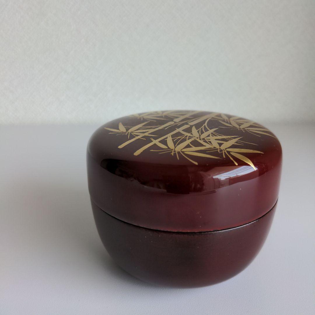 輪島塗 竹蒔絵 平棗 茶道具