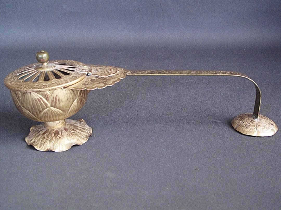 時代!! 法具『柄香炉』仏具 長29㎝