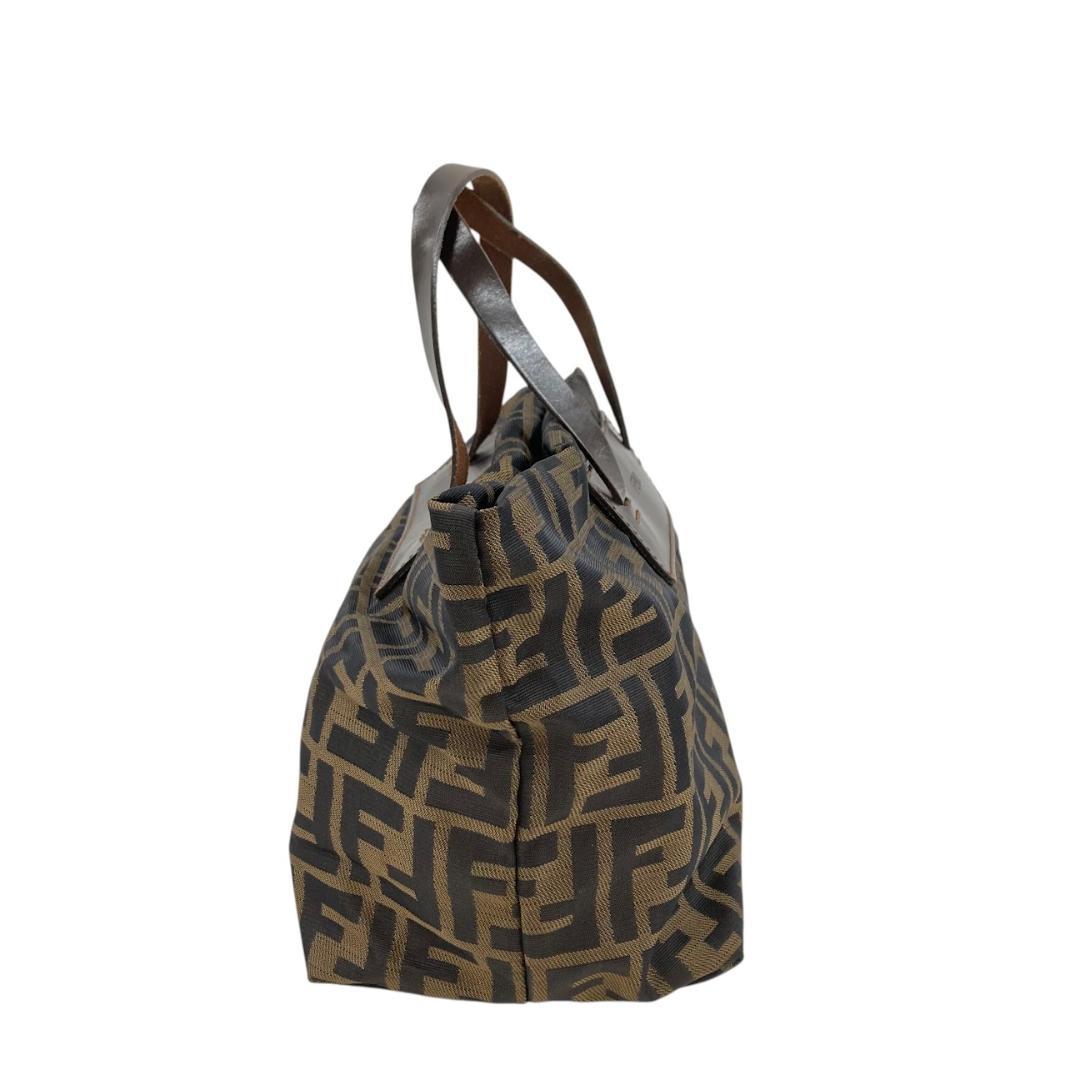 FENDI フェンディ ズッカ柄 ハンドバッグ ミニバッグ ブラウン