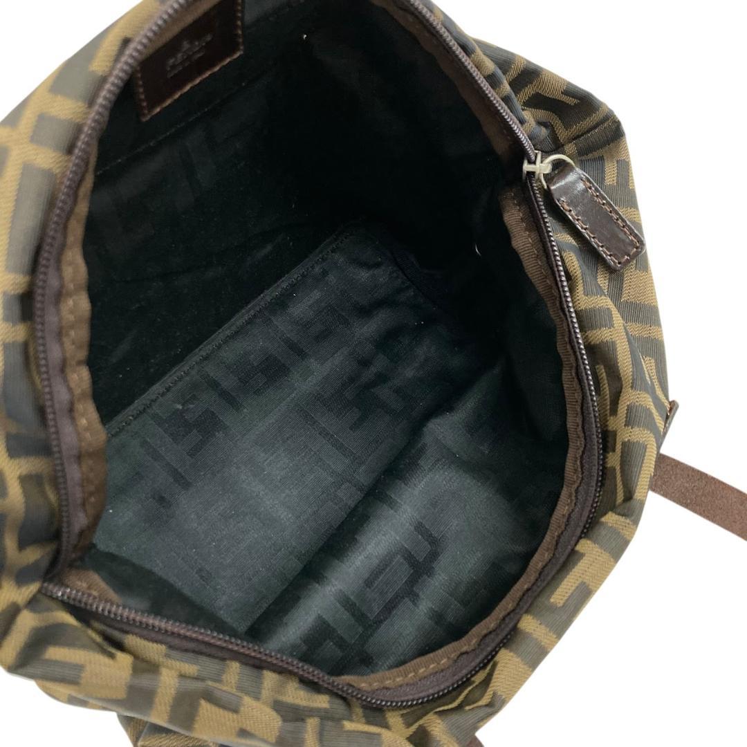 FENDI フェンディ ズッカ柄 ハンドバッグ ミニバッグ ブラウン