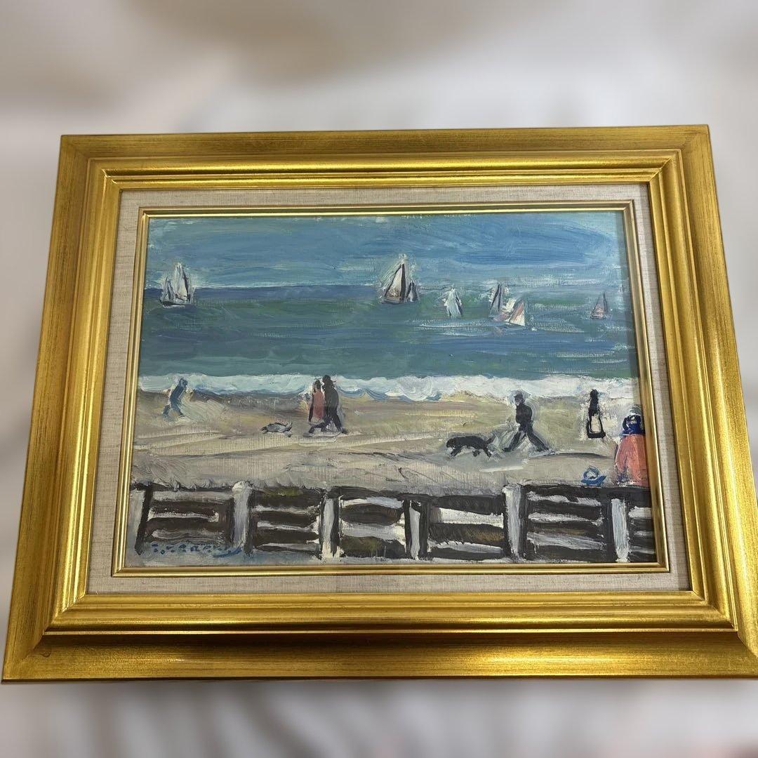 日曜日のドーヴィル海岸（ノルマンディー地方）唐川武