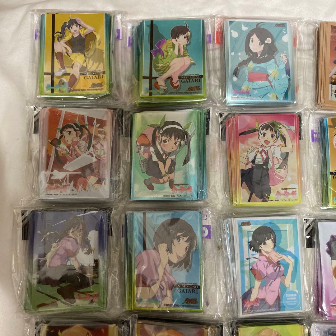 物語シリーズ スリーブ 37セット 化物語 偽物語 戦場ヶ原ひたぎ 忍野忍 など