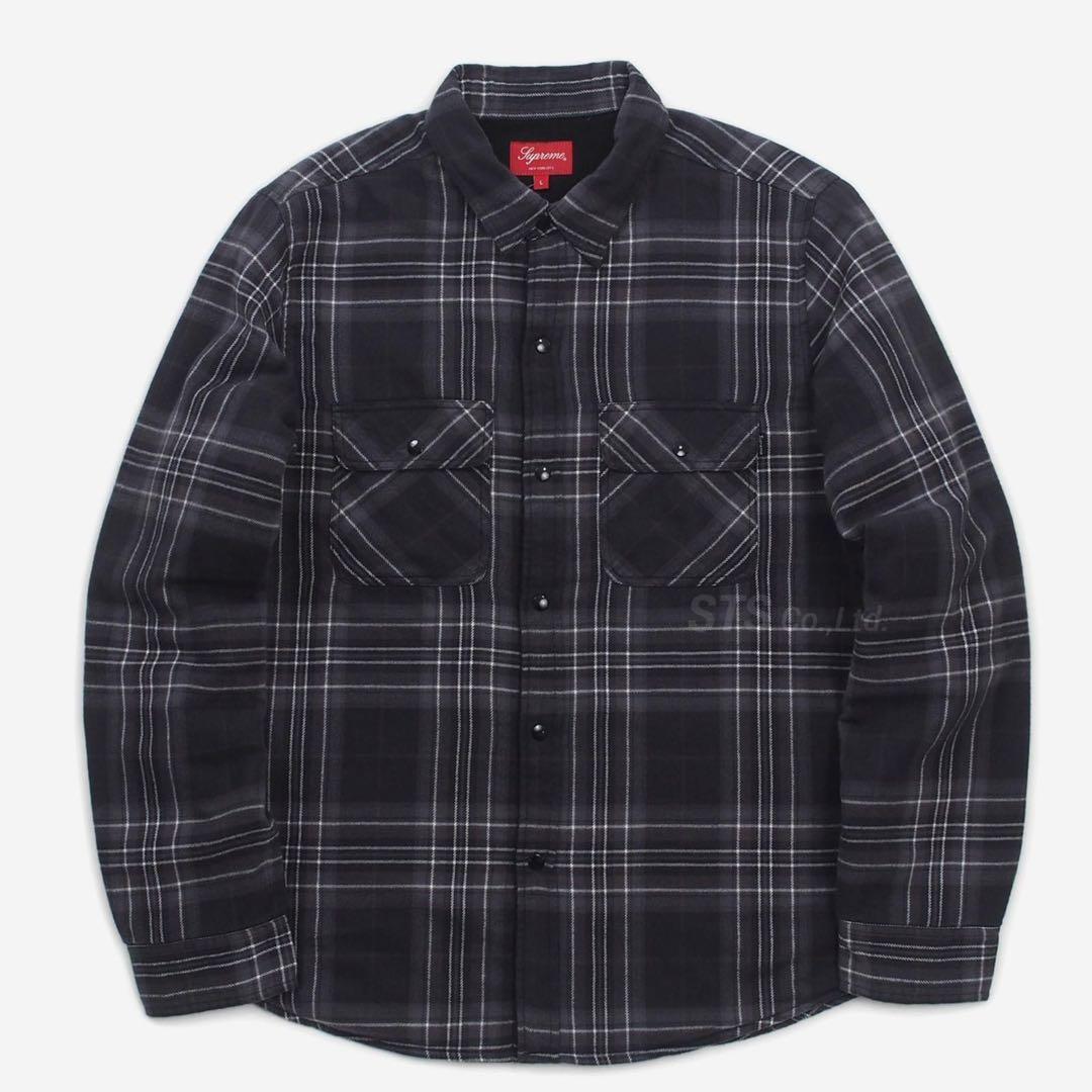 ジャケット・アウター supreme 18AW Pile Lined Plaid Flan nel