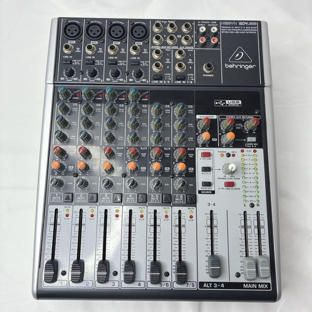 【作動確認済】behringer XENYX 1204USB アナログミキサー