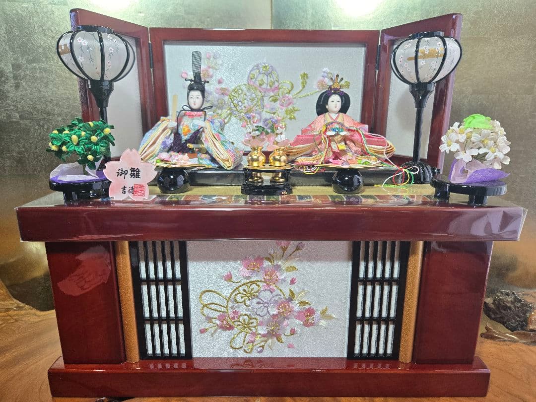 【一点限り】雛人形 収納飾り 　HS33