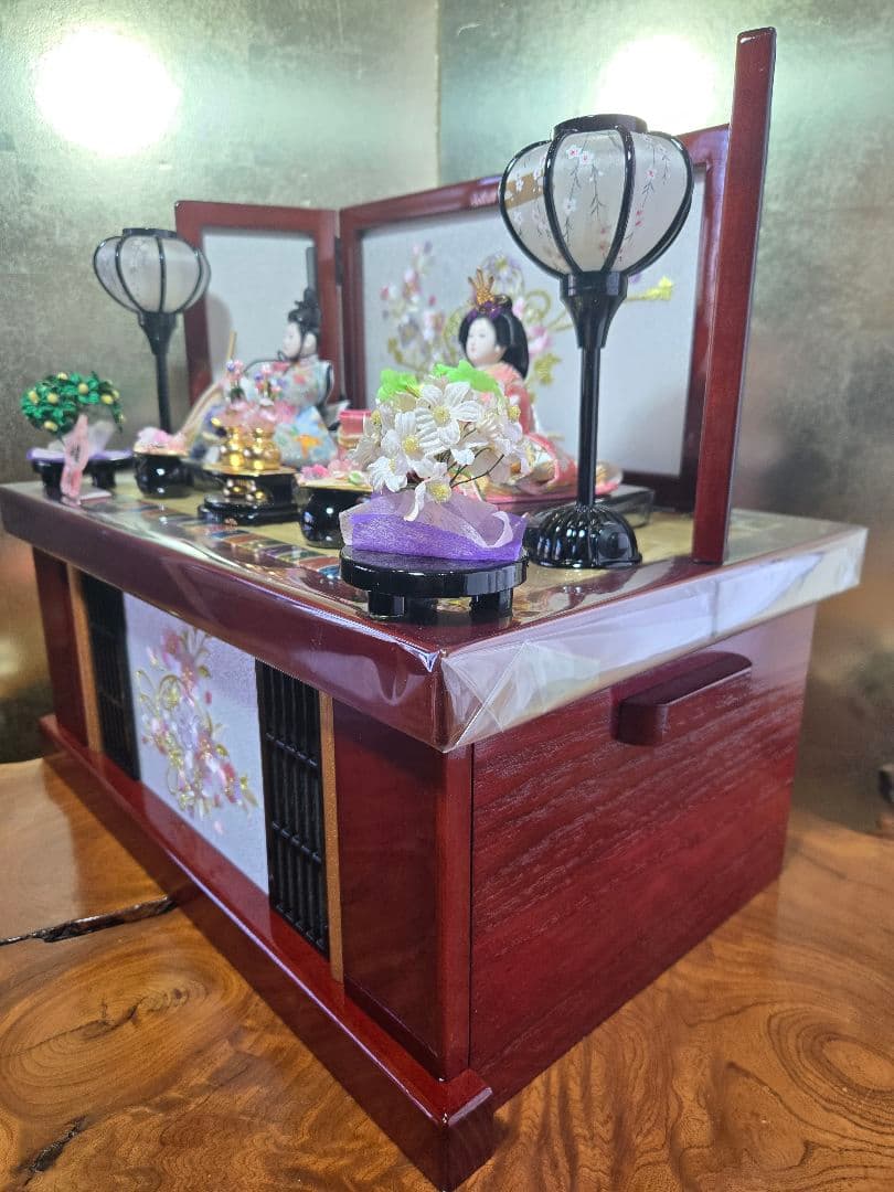 【一点限り】雛人形 収納飾り 　HS33