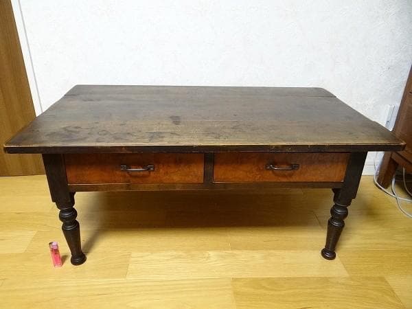 希少 アンティーク 文机 机 テーブル ローデスク 天然木 古道具 骨董 昭和