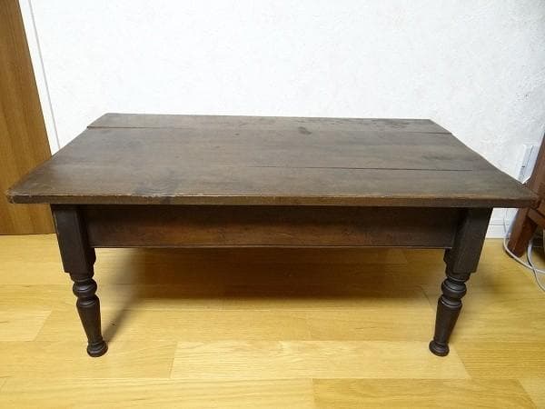 希少 アンティーク 文机 机 テーブル ローデスク 天然木 古道具 骨董 昭和