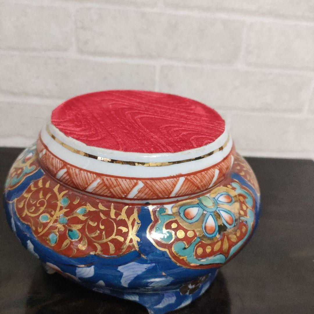 有田焼 金彩 染錦 美人図 沈香壺 飾壺 高さ46cm 古美術 骨董品