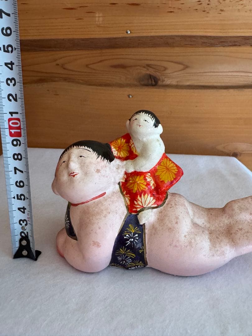 希少 中野土人形 奈良久雄 『子守這子』 這い這い子 郷土玩具 民藝 長野県