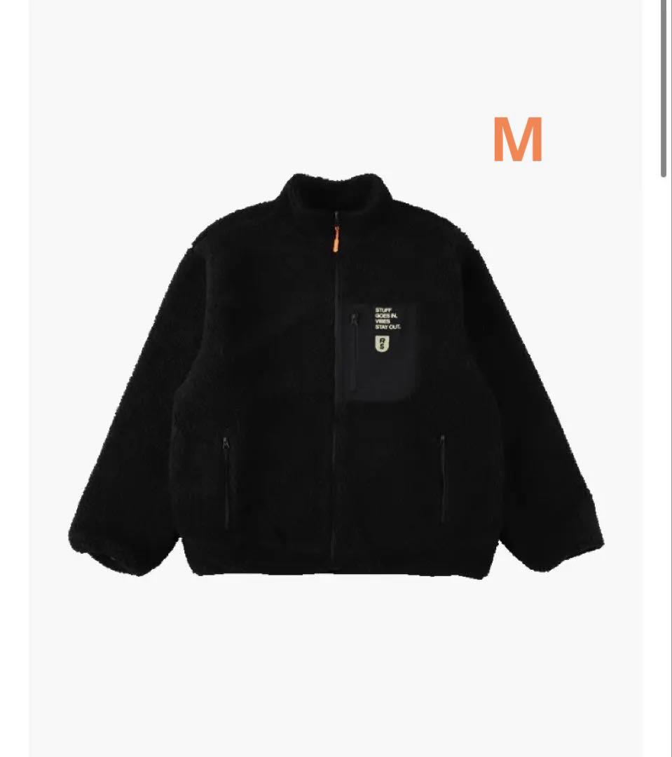 ［Mサイズ］RIP SLYME ボアジャケット ブラック