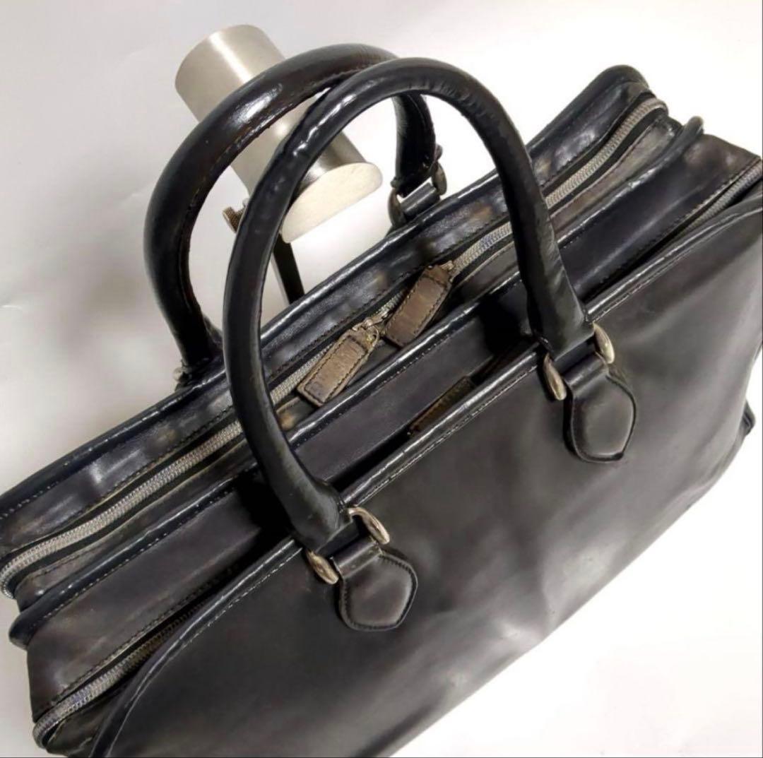 ベルルッティ ビジネスバッグ ドゥジュールダークグレーレザー