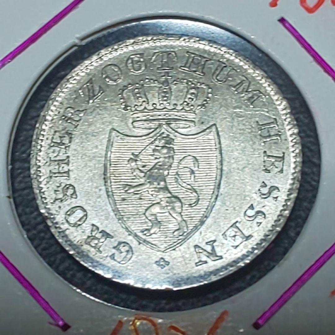 ヘッセン大公国 1826年 6 Kreuzer 銀貨