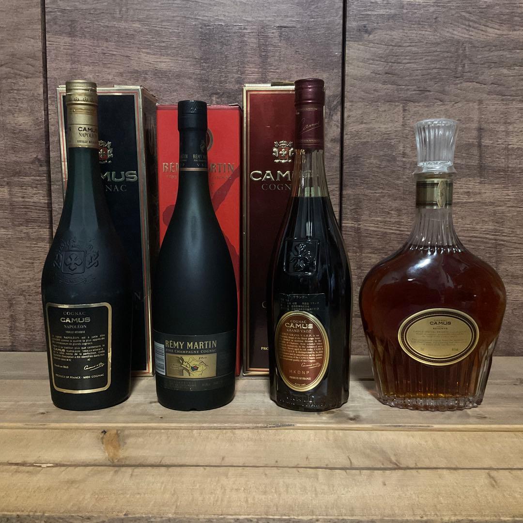 コニャックブランデー　４本セット カミュ3本　レミーマルタン1本