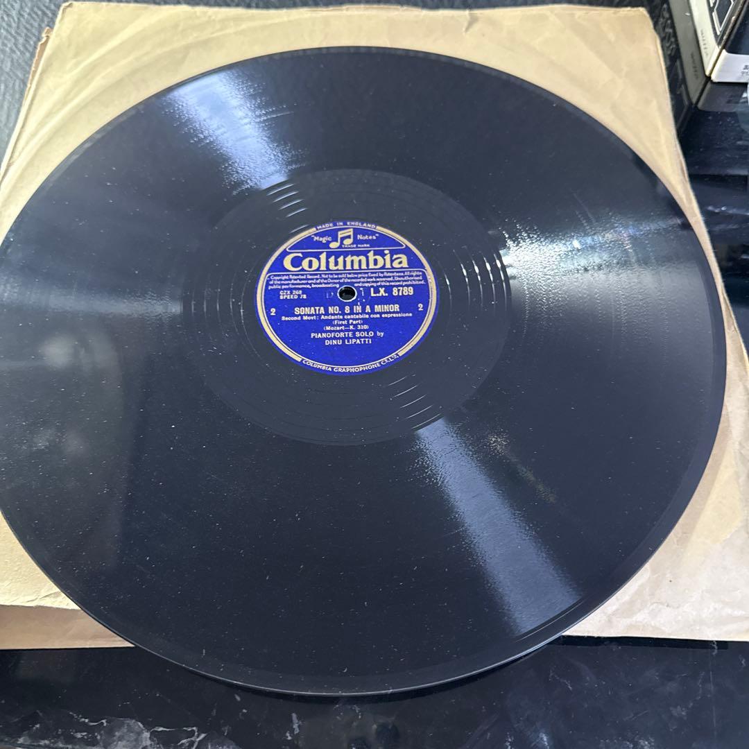 SP12in英コロンビア2枚モーツァルトPソナタ/DINU LIPATTI