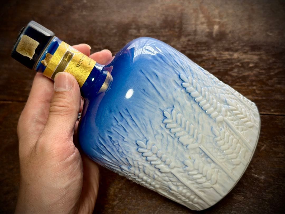 【 非売品　レア　空瓶　有田焼 】サントリー 感謝百年 記念有田焼ボトル　空瓶